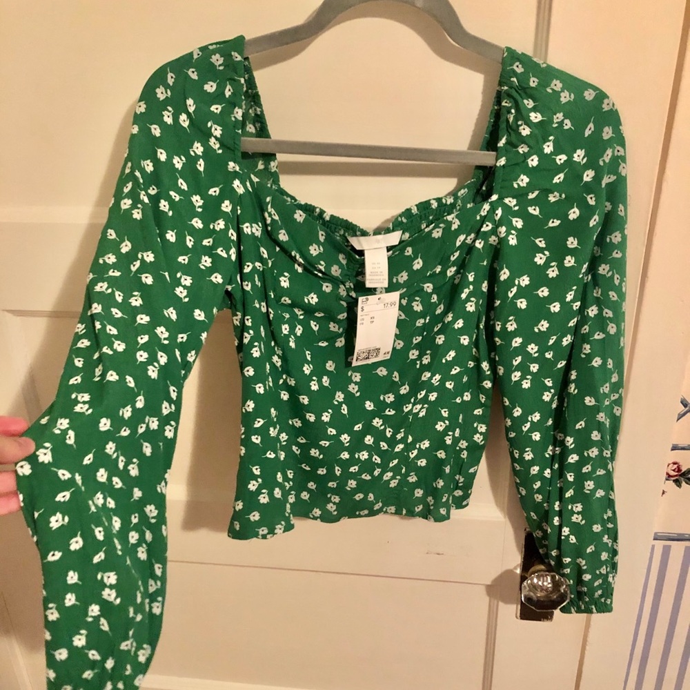 NWT H&M Long Sleeve Floral Top